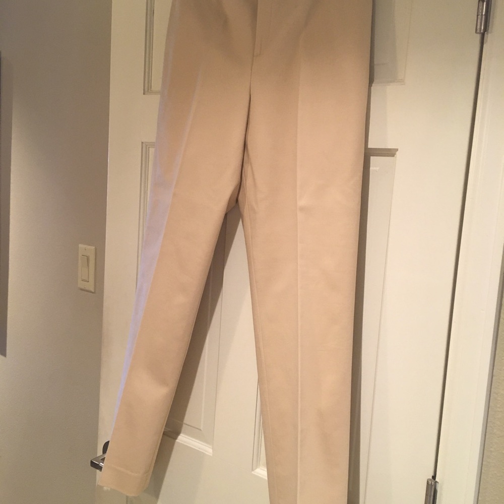 Ellen Tracy- Linda Allard light camel pants SZ 6